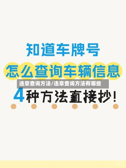 违章查询方法/违章查询方法有哪些