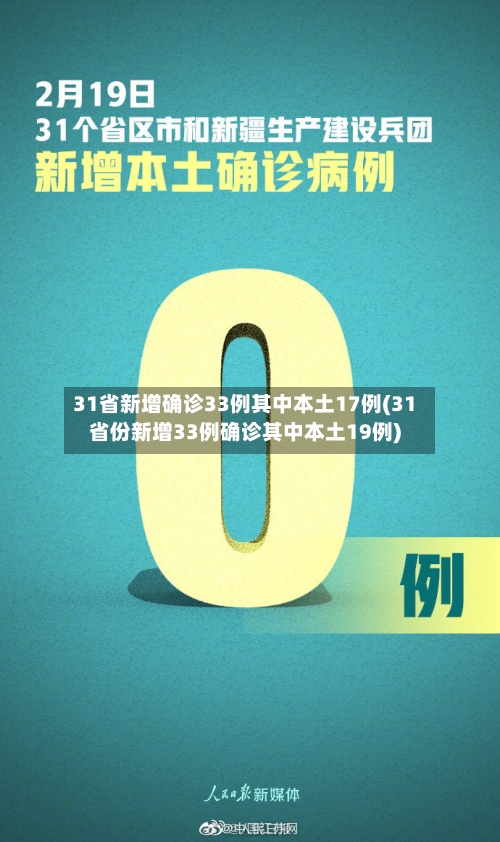 31省新增确诊33例其中本土17例(31省份新增33例确诊其中本土19例)