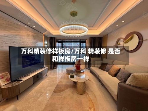 万科精装修样板房/万科 精装修 是否和样板房一样-第3张图片