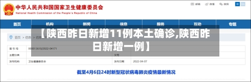 【陕西昨日新增11例本土确诊,陕西昨日新增一例】